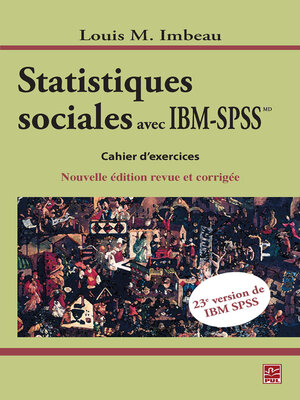 cover image of Statistiques sociales avec SPSS&#8482;